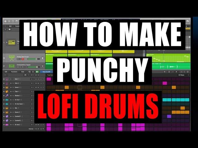 How make Lofi Drums | How to make Boombap Drums in Logic Pro