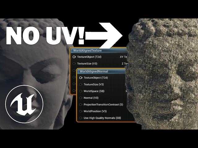 World Aligned Nodes & Texturing Objects With No UVs | Unreal Engine Materials