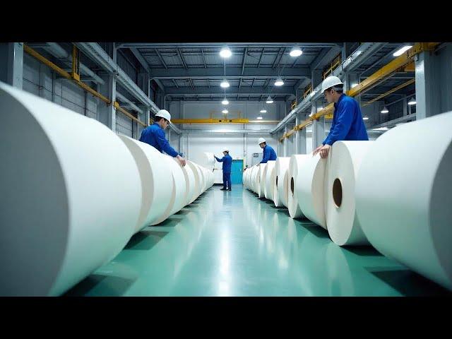 How Toilet Paper Is Made inside Factories - Toilet Paper Making Process