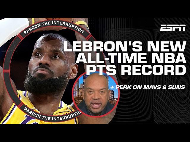 PTI reacts to LeBron James' 50K milestone + Perk on Klay Thompson, Kevin Durant & Face of the NBA 