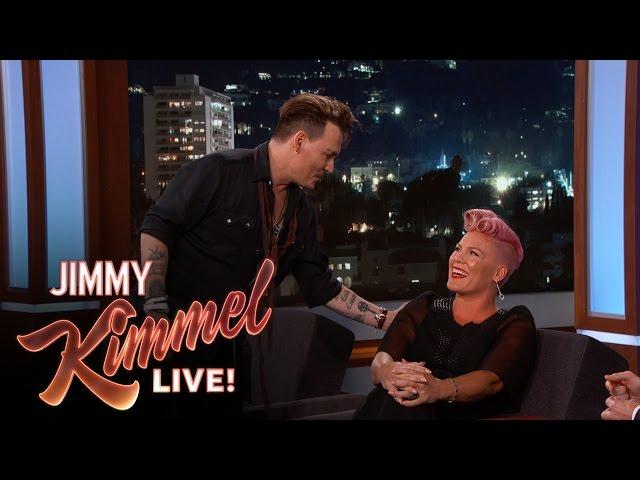 Johnny Depp Surprises P!nk