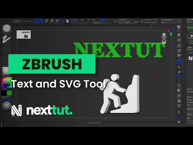 ZBRUSH TUTORIAL | Text and SVG Tool