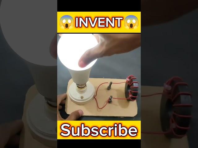 Produce Free Electricity With Magnet at Home  #howtomakefreeenergy #experiment #tech #shorts #diy