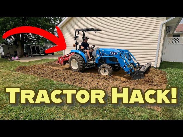 Tractor and Tiller Combo for Faster Concrete Prep!