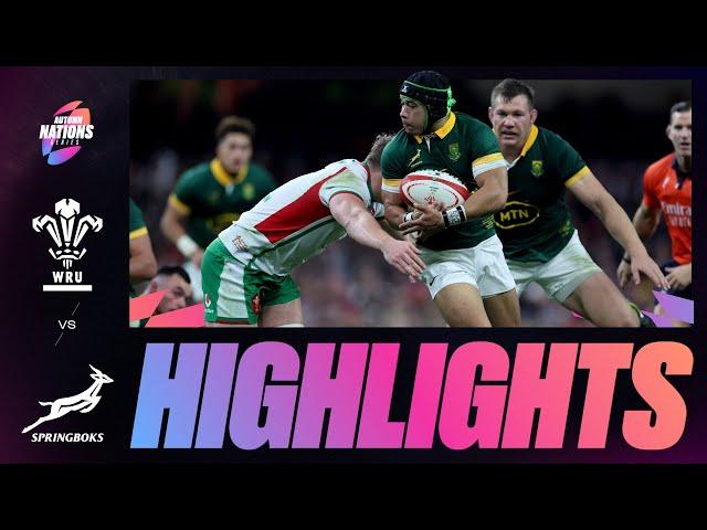 HIGHLIGHTS | WALES V SOUTH AFRICA | AUTUMN NATIONS SERIES