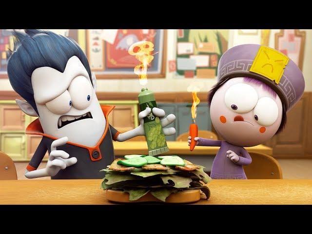 Funny Animated Cartoon | Spookiz World Record Hottest Sandwich Ever 스푸키즈 | Cartoon for Children