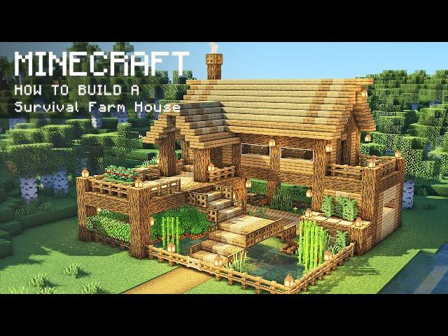 Minecraft: How To Build a Survival Farm House