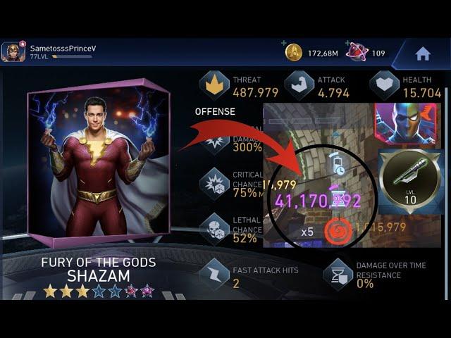 *3STARS * LEGENDARY FURY OF THE GODS SHAZAM IN SOLO RAIDS + BETA CLUB TEST! | Injustice 2 Mobile