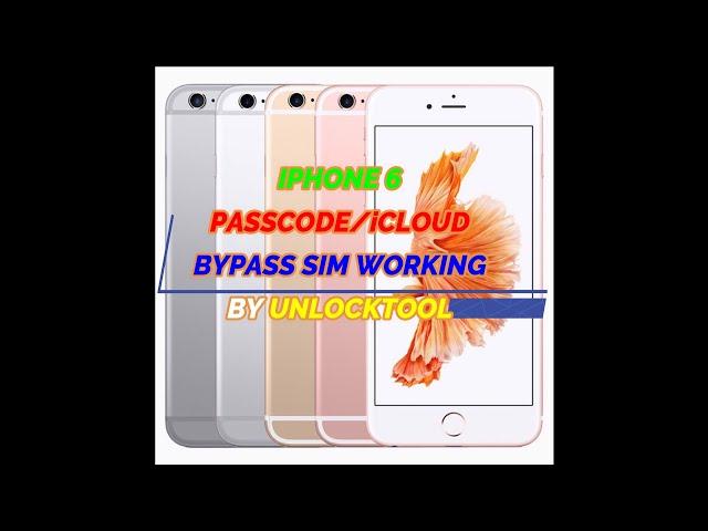 IPHONE 6 iOS 12.5.5 PASSCODE/iCLOUD BYPASS FULL DONE BY UNLOCKTOOL(NEED JAILBREAK)