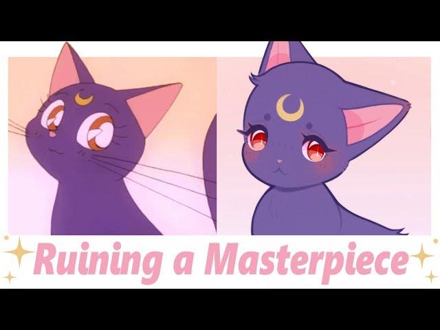  recreating a sailor moon animation  in sai + sony vegas