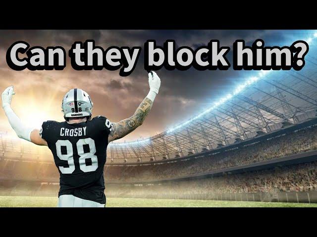 How are the Chargers gonna block Maxx Crosby and the Raider D line?