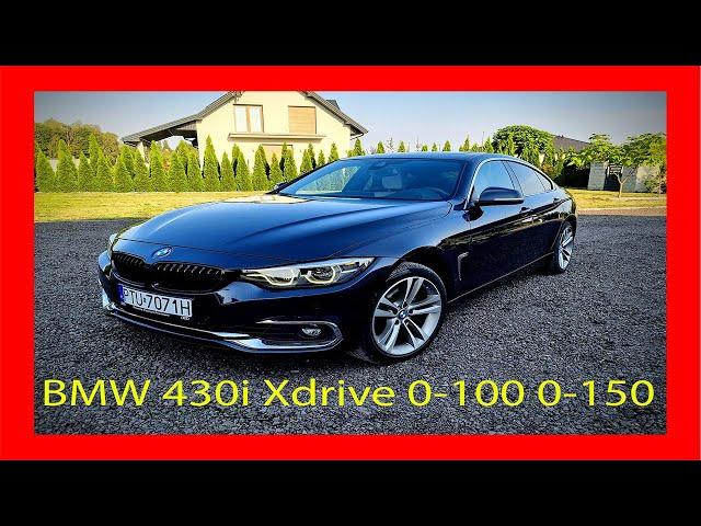 BMW f36 Gran Coupe 430i XDrive 2017 252HP 350NM Acceleration 0-100 0-150 Dragy