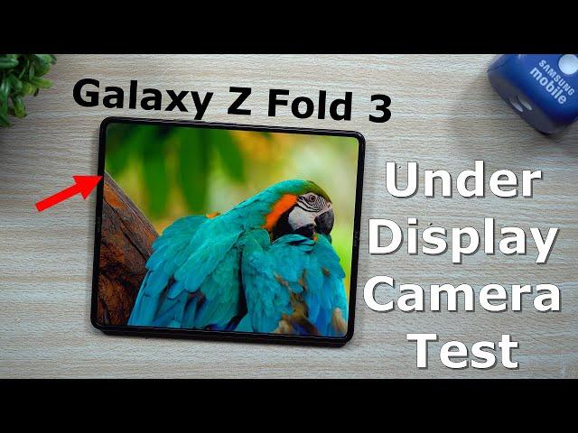 Galaxy Z Fold 3 - Under Display Camera Test | Hands On