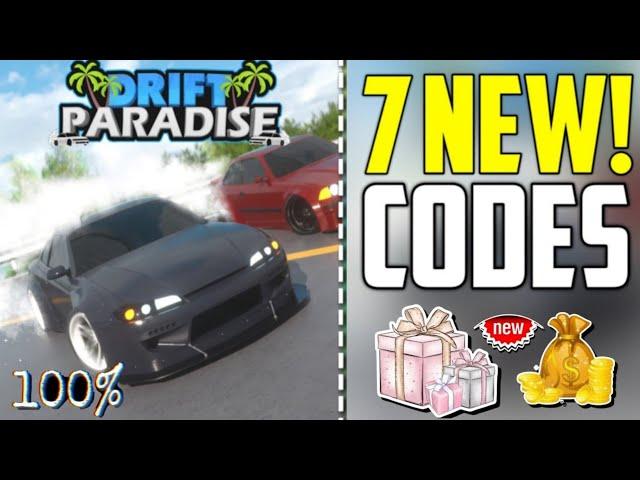 FRESH! CODESDRIFT PARADISE ROBLOX CODES 2024 - DRIFT PARADISE CODES 2024