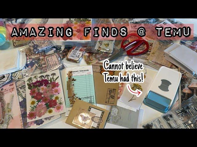 Huge junk journal haul / temu / quick examples for diy ephemera