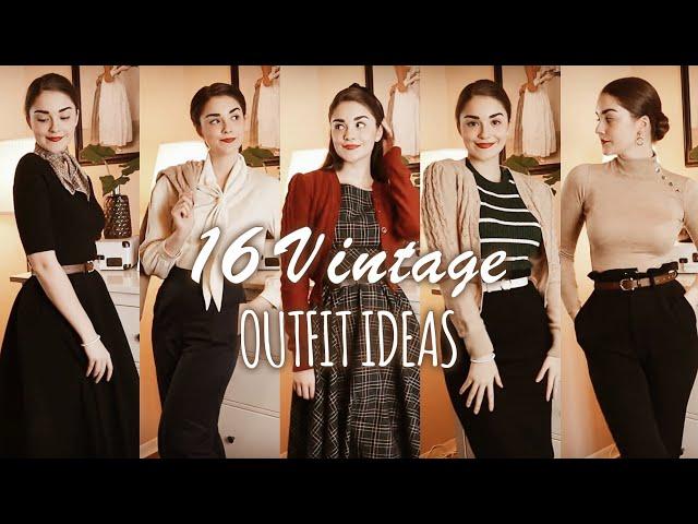 16 VINTAGE OUTFIT IDEAS for Autumn & Winter | Lookbook