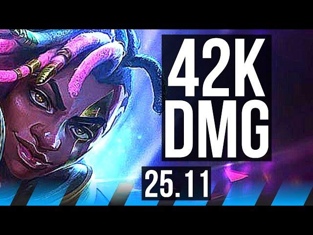 EKKO vs ZED (MID) | Penta, 21/2/3, Legendary, 42k DMG, 600+ games | KR Master | 25.11