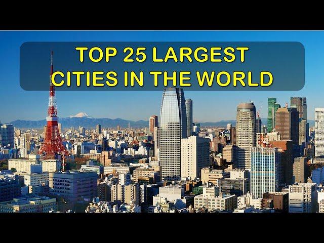 TOP 25 The largest cities in the world