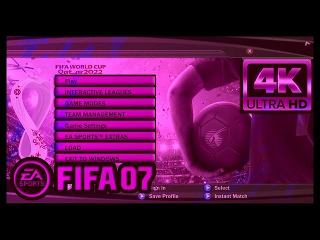 FIFA 07 Qatar World Cup 2022 Patch Preview  Subscribe to Download my Patch for Free!