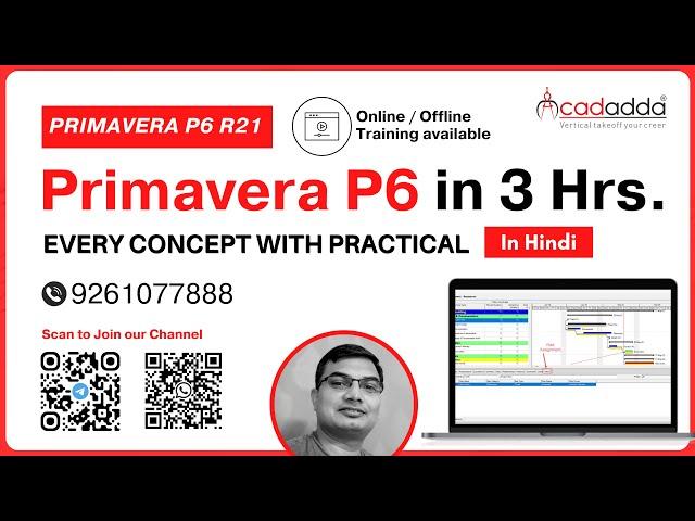 Primavera P6 Project Management in Hindi | Primavera P6 Tutorial | Online Primavera P6 R22 Training