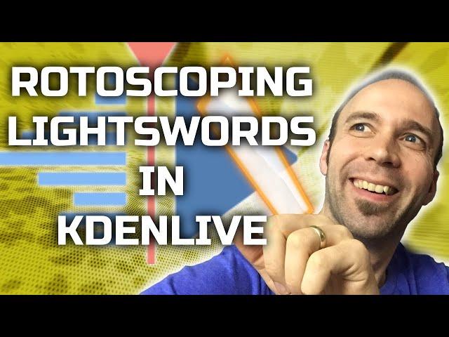 Rotoscoping Lightswords in Kdenlive