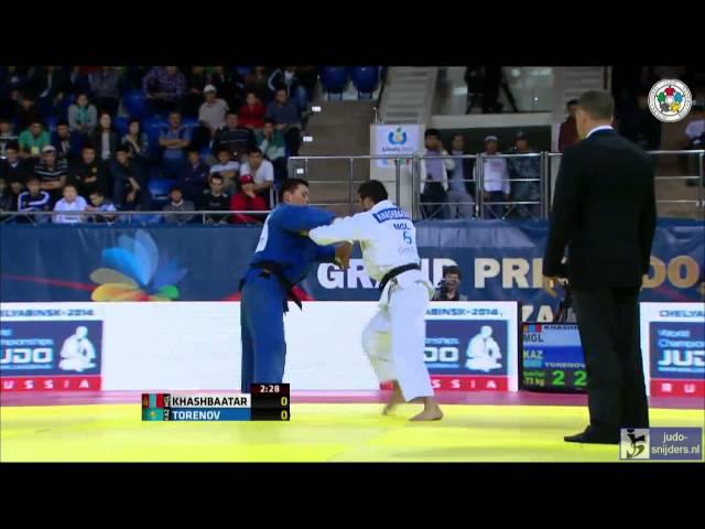 Judo 2013 Grand Prix Almaty: Khasbaatar (MGL) - Torenov (KAZ) [-73kg] semi-final