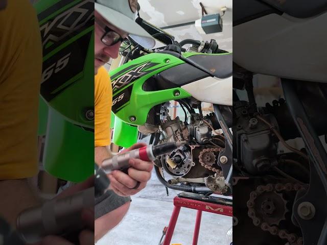 Impact 🪛 #moto #mx #engine #work #tools #fyp #mechanic @2vintage #trending #outdoors #bikrelife