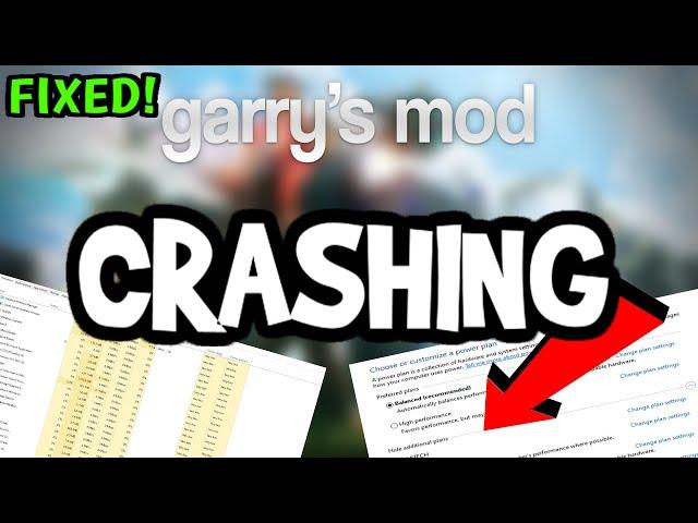 How To Fix Garrys Mod Crashing! (100% FIX)