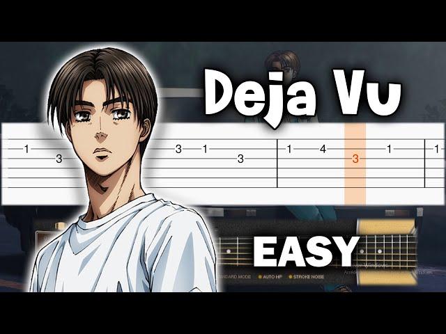 Initial D - DEJA VU - Guitar tutorial (TAB)