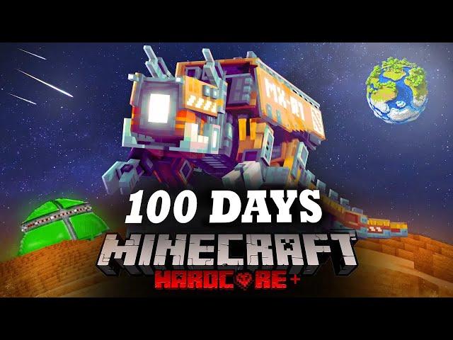 100 DAYS ON MARS IN THE ABANDONED SPACE IN MINECRAFT!