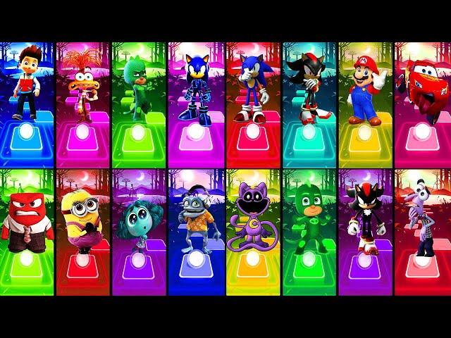 Paw Patrol vs Minions vs Inside Out vs Sonic Tiles Hop EDM Rush