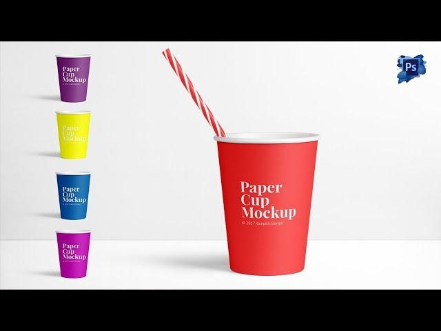 Paper Cup MockUp - Photoshop cs6 Tutorial