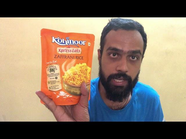 Kohinoor Xpress Eats, Ready-to-Eat Zaffrani Rice, 250g price, review and unboxing