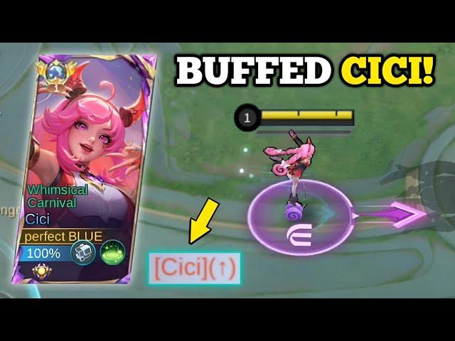 FINALLY! BUFFED CICI IS BACK TO META!‼️ (100% broken!) | CICI BEST BUILD -MLBB