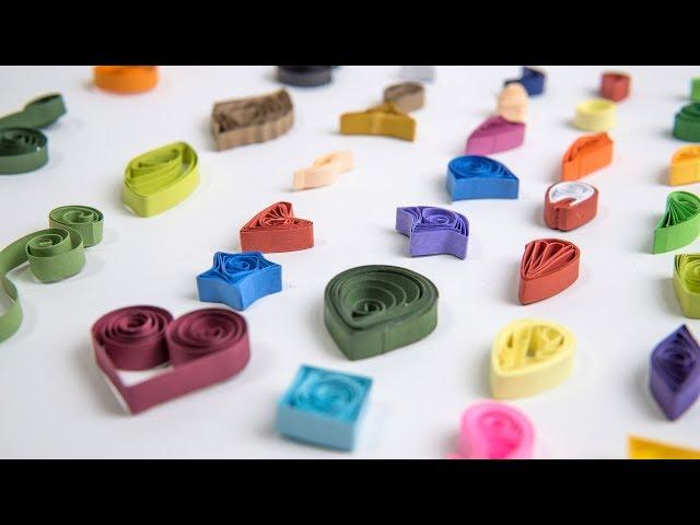 35 Paper Quilling Shapes: Art & Craft Tutorials by HandiWorks