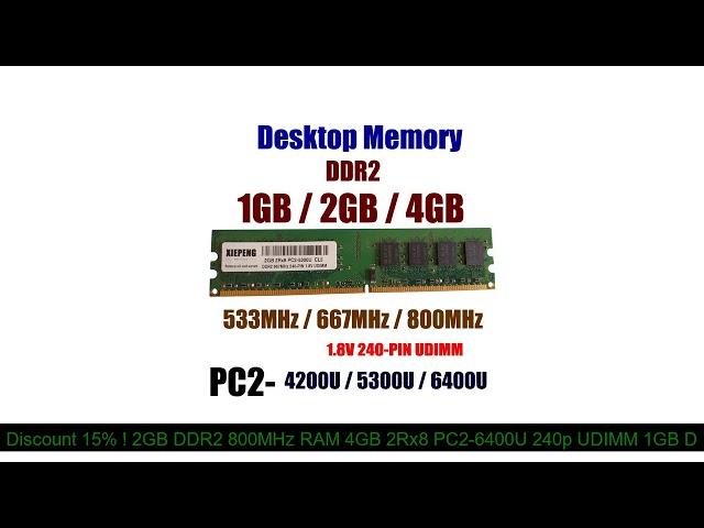 Product Review 2GB DDR2 800MHz RAM 4GB 2Rx8 PC2-6400U 240p UDIMM 1GB DDR2-667MHz 2G PC2 5300 NON EC