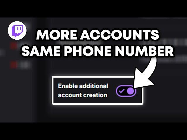 How To Use Same Phone Number On Other Twitch Accounts | Quick & Easy