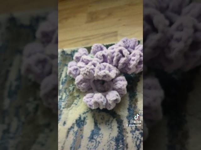 Lavender haze scrunchies  link to Etsy in comments #crochet #craft #toosweet