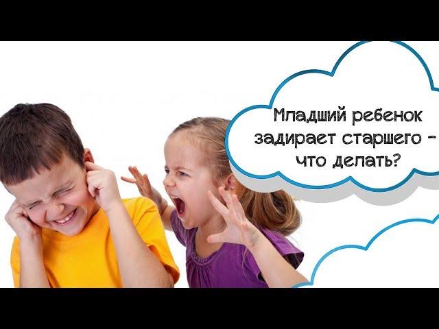 Младший ребенок задирает старшего - что делать?