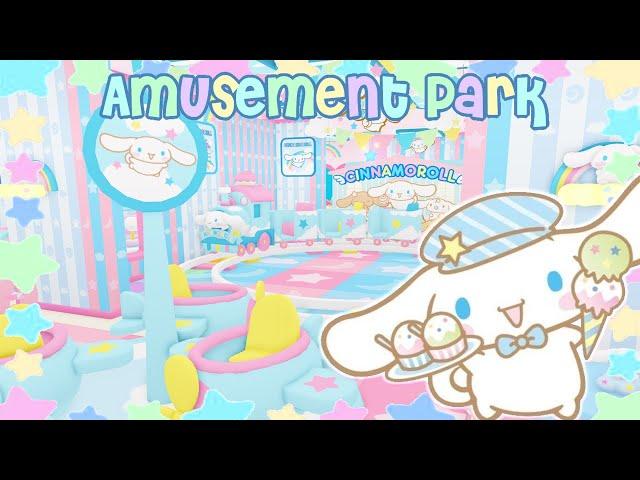 Cinnamoroll Amusement Park Floor Speedbuild & Tour | Roblox My Hello Kitty Cafe Ideas | Riivv3r