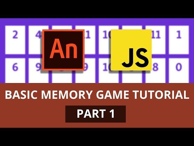 Basic Memory Game Tutorial - Part 1 (Animate CC + HTML5 + JavaScript)