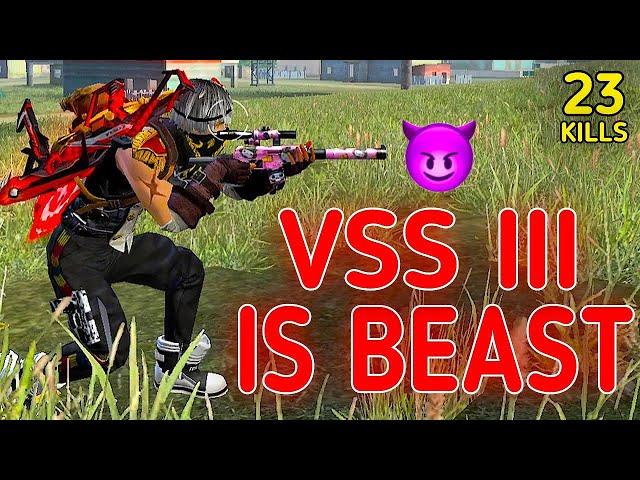 SOLO VS SQUAD || VSS III BECOMES THE MOST DANGEROUS WEAPON AFTER UPDATE!!! || 90% HEADSHOT INTEL I5