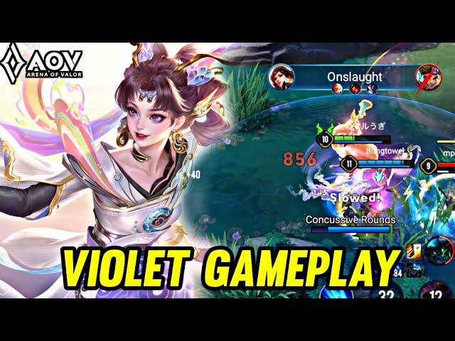 AOV : VIOLET GAMEPLAY | IN ABYSSAL LANE - ARENA OF VALOR LIÊNQUÂNMOBILE ROV