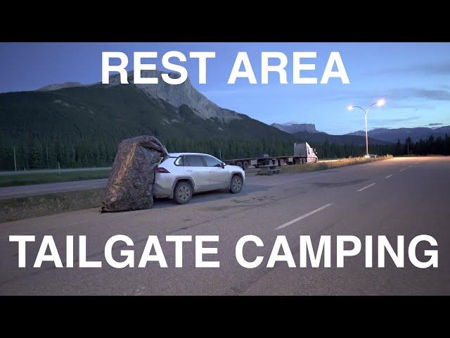 Rest Area Tailgate Camping