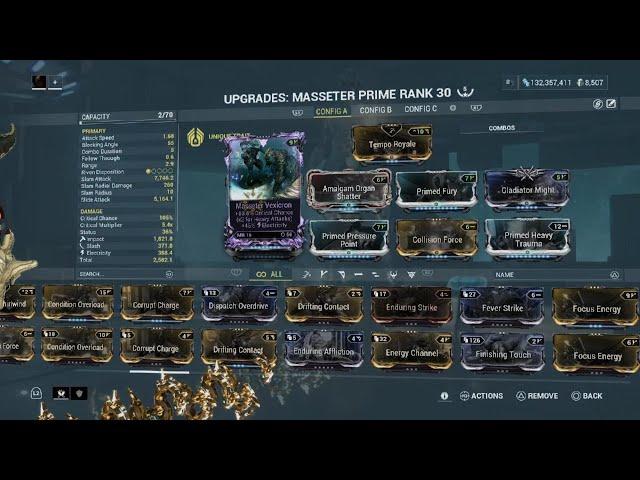 Warframe masseter prime build and test