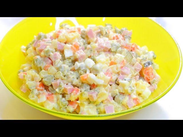 Olivier salad according to the Soviet recipe, the taste of childhood! A classic recipe! Recipe #121