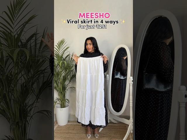 Meesho Viral Skirt for just ₹251  #meeshohaul #meesho #meeshoapp #fyp #skirts #style #tryonhaul