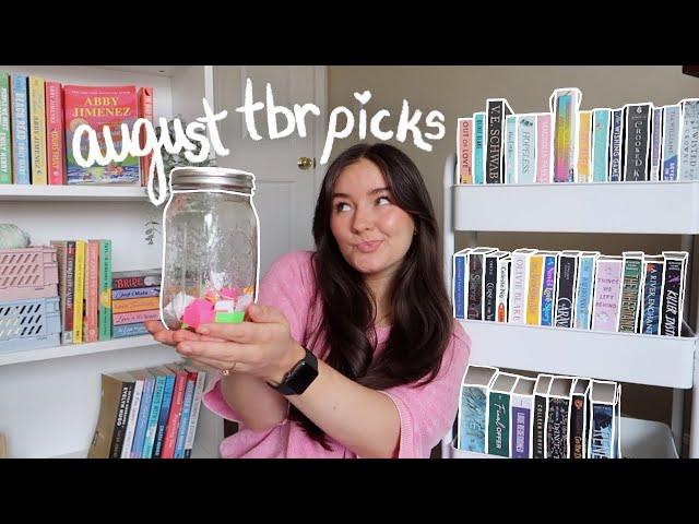 TBR jar prompts choose my August reads *my August tbr*