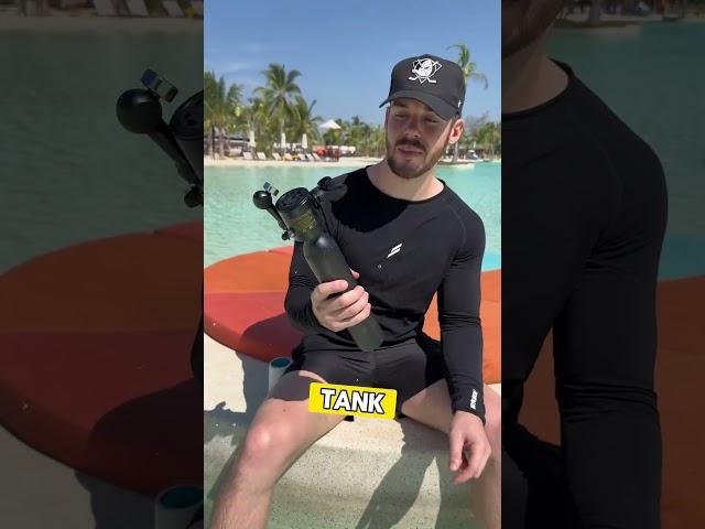 How to breathe underwater  #ocean #beach #underwater #diving #snorkeling #watersports