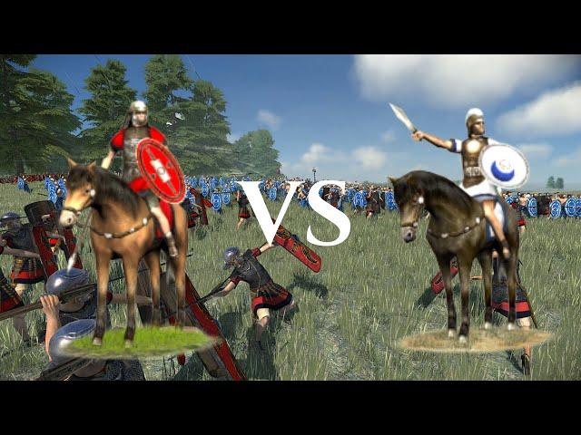 ROME TOTAL WAR REMASTERED: Roman Cavalry VS Round Shield Cavalry